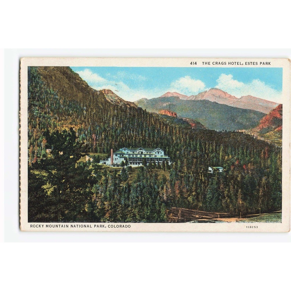 1935 The Crags Hotel Estes Park Colorado Rocky Mountain National Park Postcard